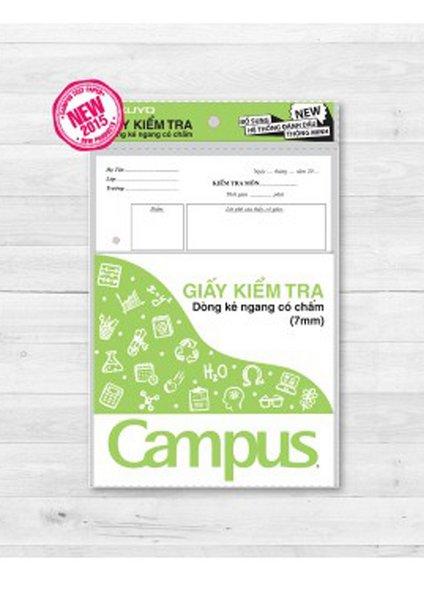 Giấy kiểm tra kẻ ngang có chấm Campus