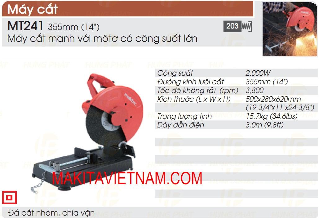 Máy cắt sắt MAKTEC MT241 (355MM_2000W)