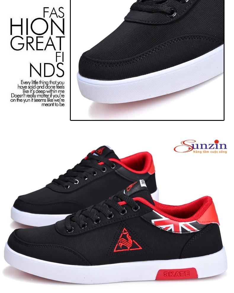 Giày nam SZ01 (đỏ đen) đủ size từ 39-44