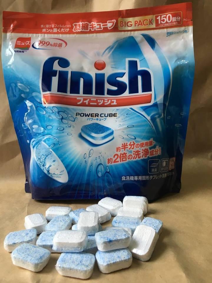 60 viên rửa chén bát ly finish nhật dùng cho máy rửa bát