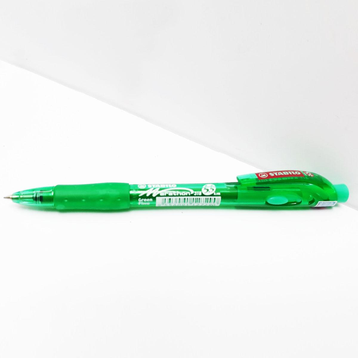 Bút bi STABILO Marathon BP318F (Xanh biển, Đen, Đỏ, Hồng, Xanh lá, Tím)
