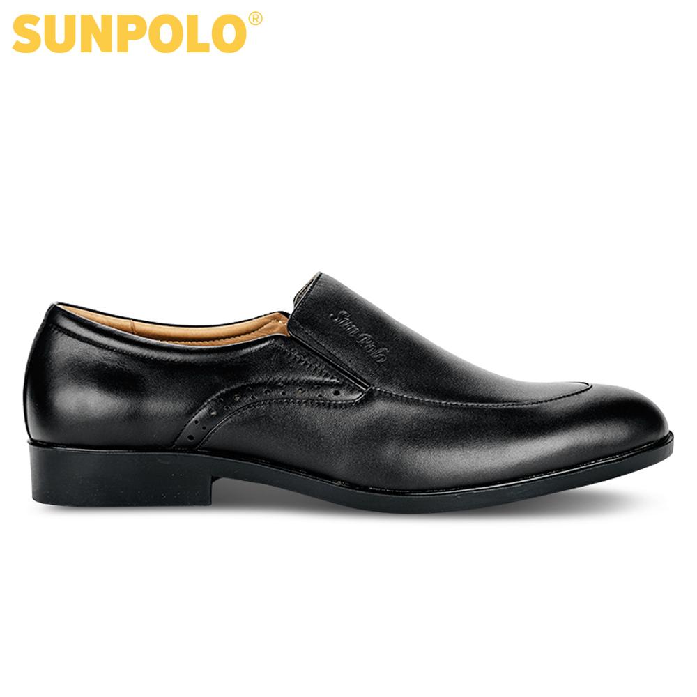 Men leather formal shoes (black, brown)