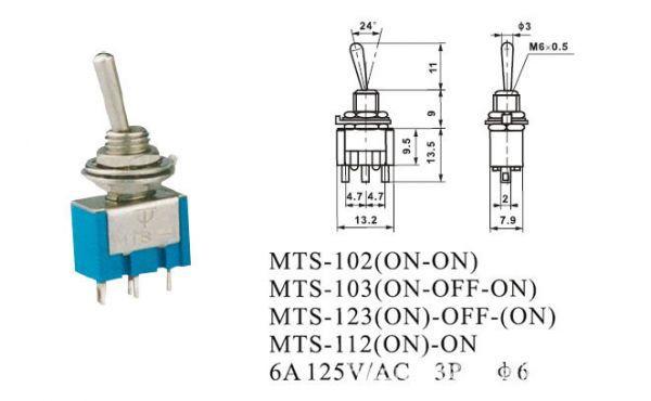 Công tắc gạt mts-102