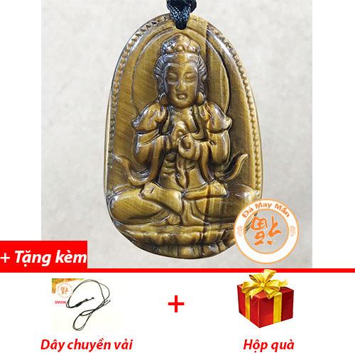 Mặt dây chuyền phật bản mệnh như lai đại nhật mắt hổ vàng