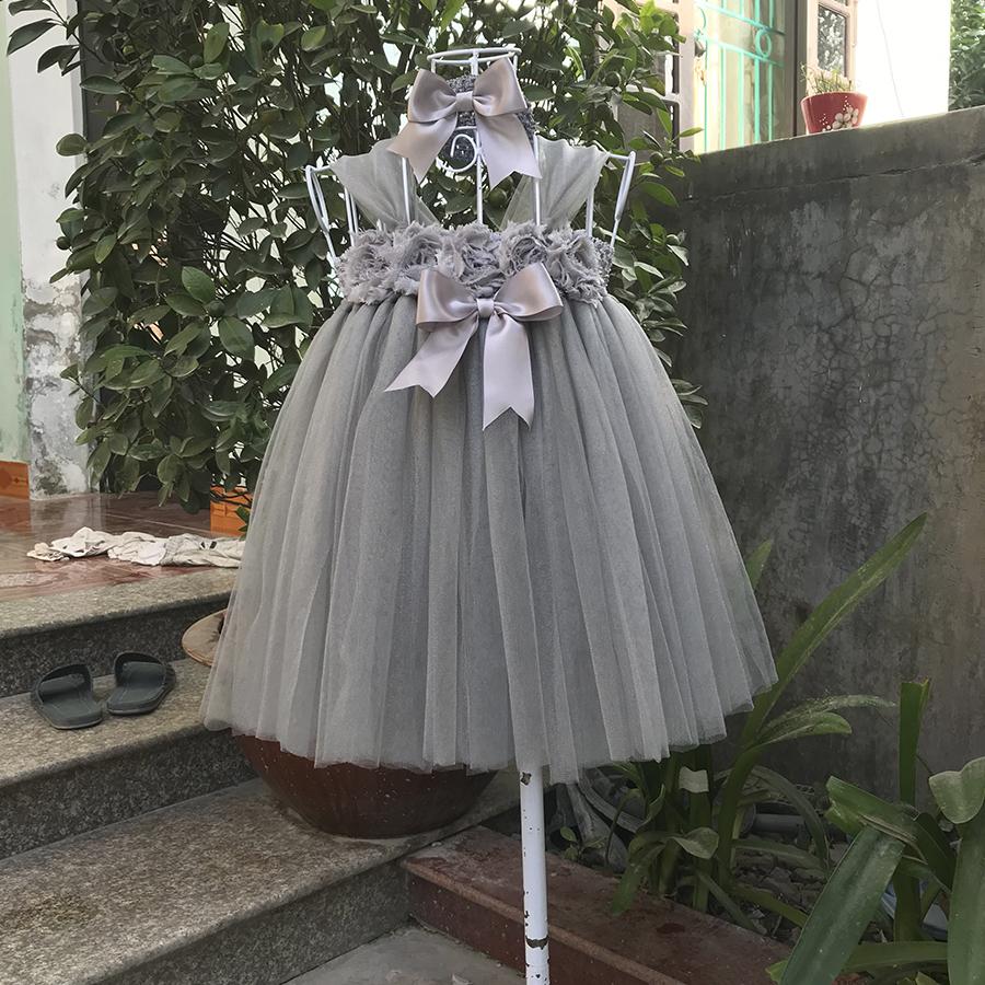 ĐẦm Công Chúa Xám Cho Bé