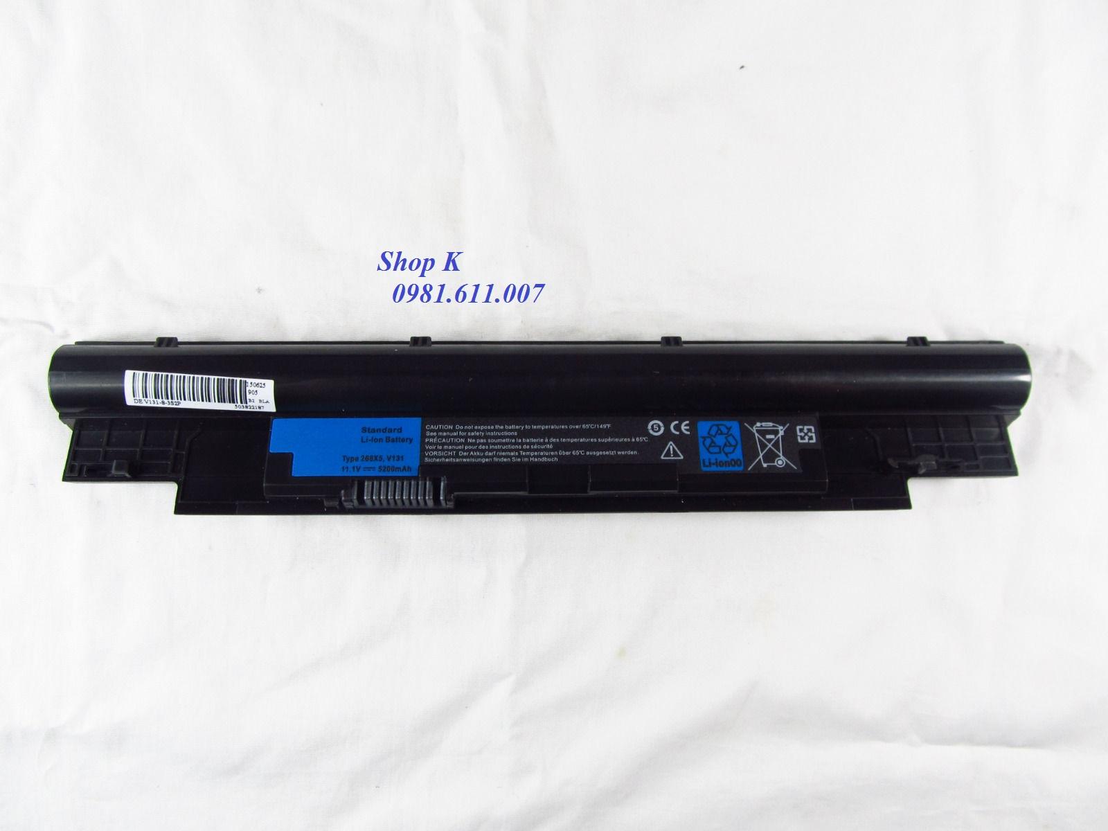 Pin thay thế cho Laptop Dell. V131 (Màu Đen)