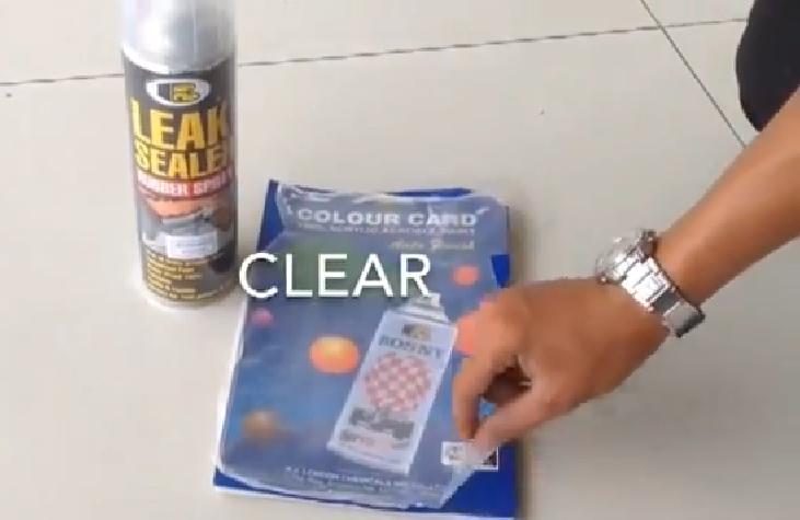 Sơn xịt chống thấm, chống dột ( Leak Sealer b125) đa năng Bosny