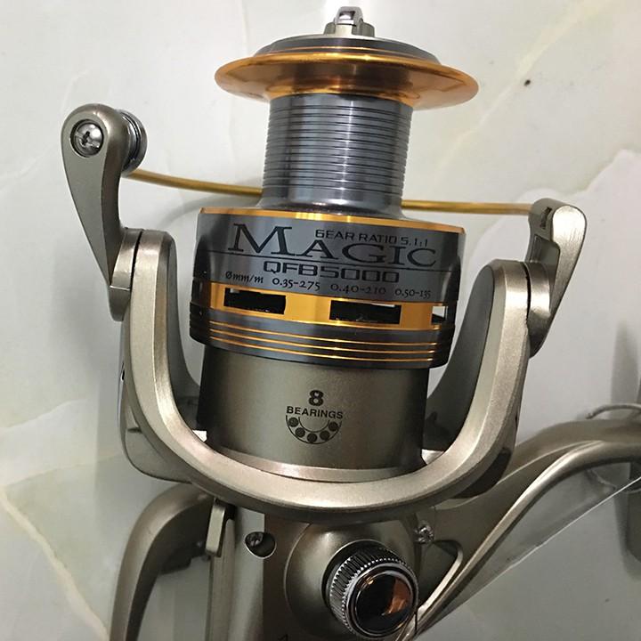 Máy câu cá Yolo Magic QFB 8 bạc đạn ( đồ câu cá Giang Nam )