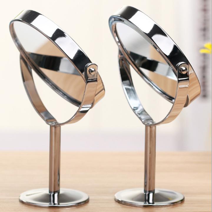 Gương soi trang điểm mini 2 mặt để bàn