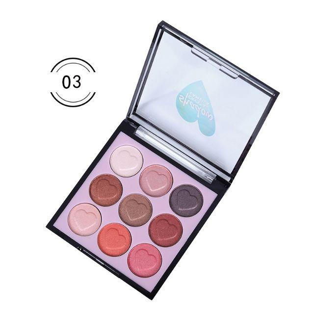 Bảng phấn mắt Lameila 9 tone màu hình trái tim