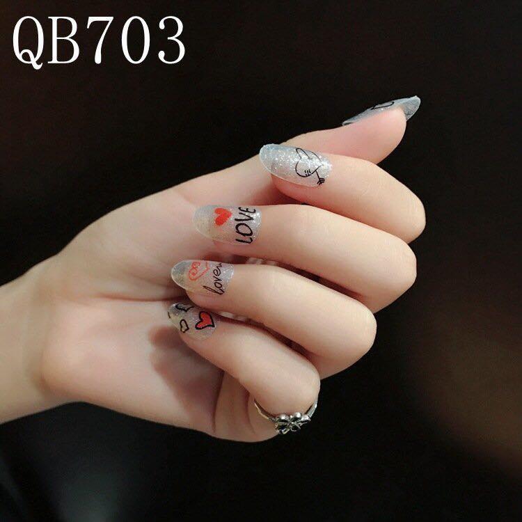 Combo 12 miếng dán móng tay tuyệt đẹp cho phái đẹp (Sticker dán móng)