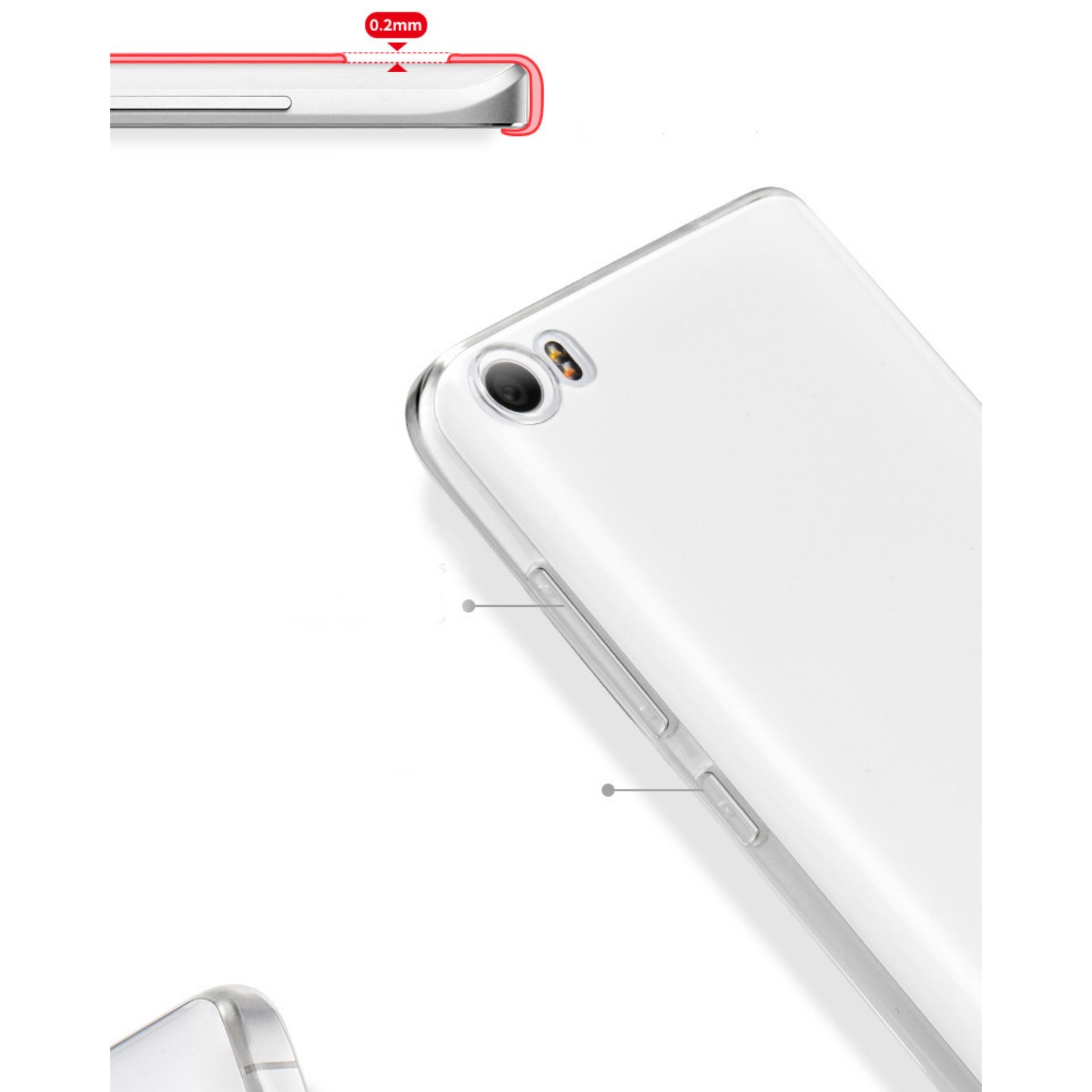 Ốp Silicon cho Xiaomi Mi 5S (Trong suốt)