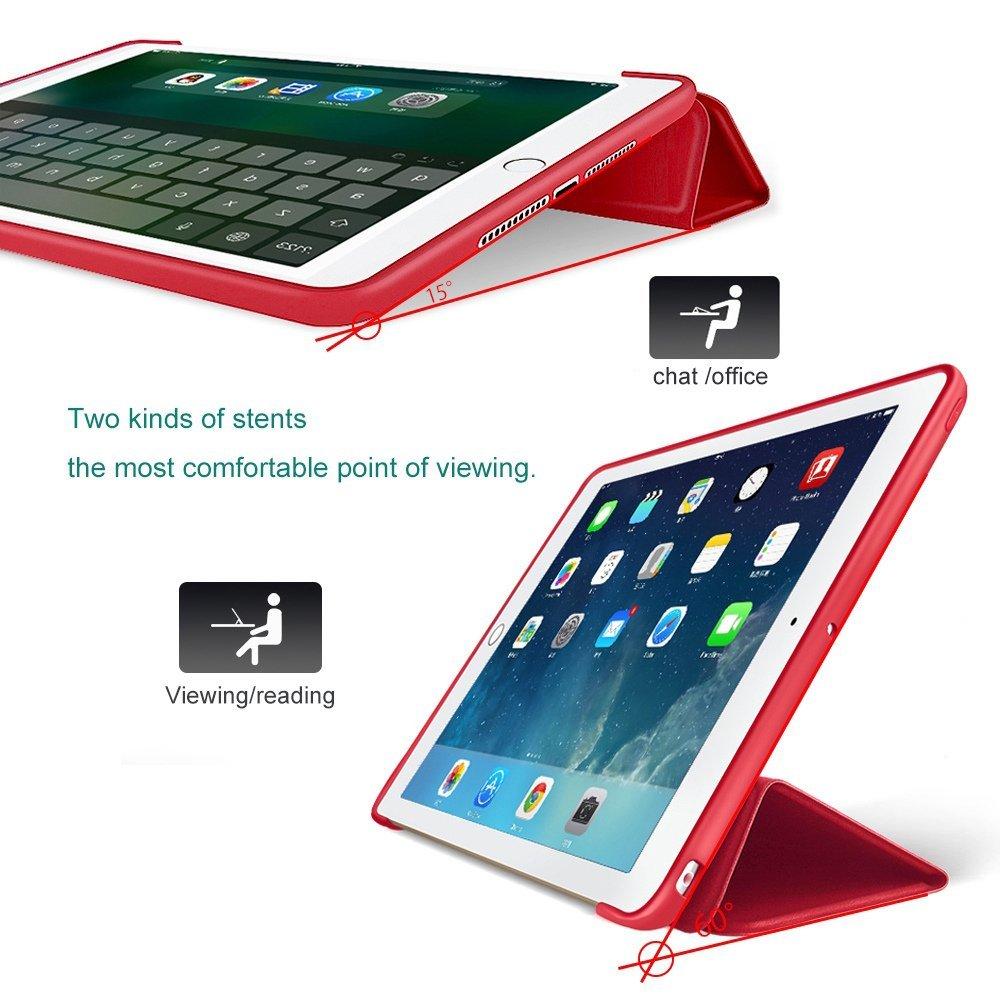 Bao da kiêm ốp lưng silicone cho iPad New 2017 9.7'' - PKCB