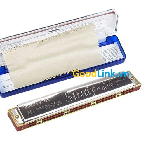 Kèn Harmonica Tremolo Suzuki Study 24 key C (Có video Clip), kèn harmonica 24 lỗ