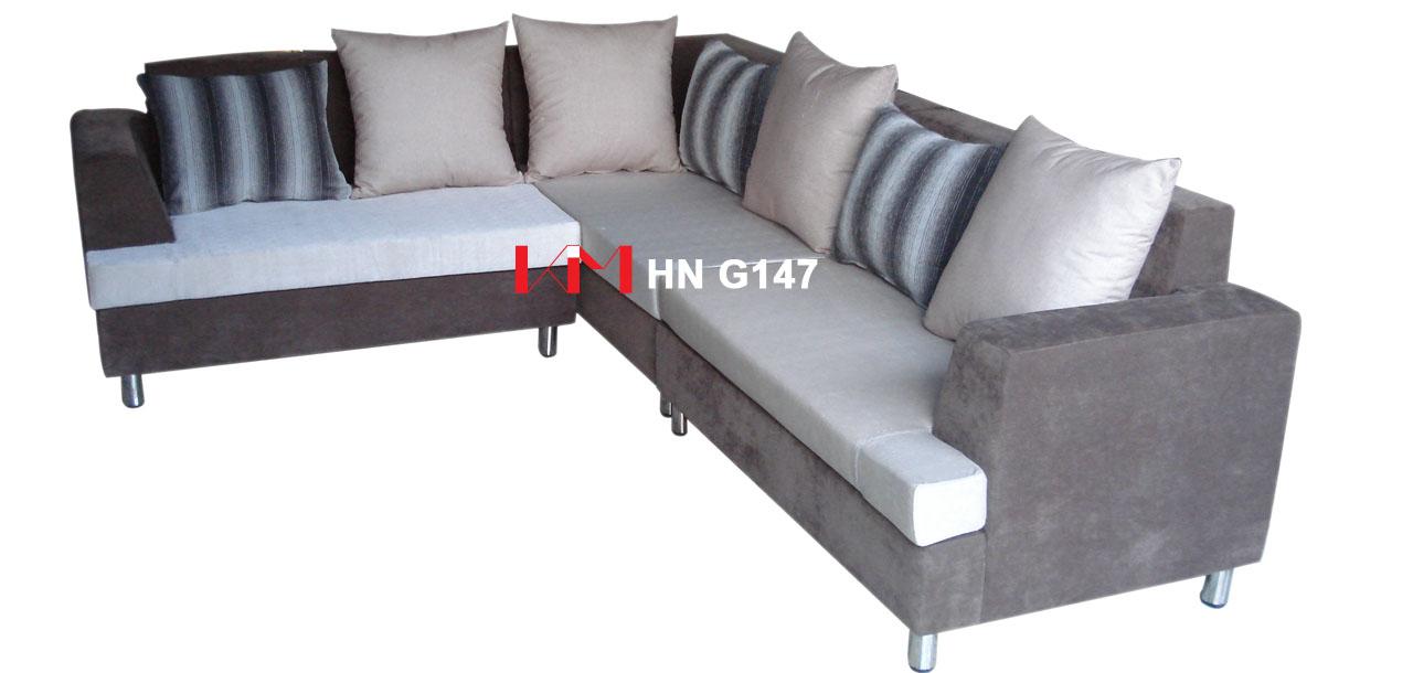 Sofa Góc HN G147 - Tặng 02 Đôn (200x200x85x75 cm)