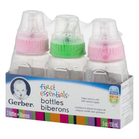 Bình sữa Gerber First Essentials núm silicon 150ml (5oz)-Xách tay Mỹ