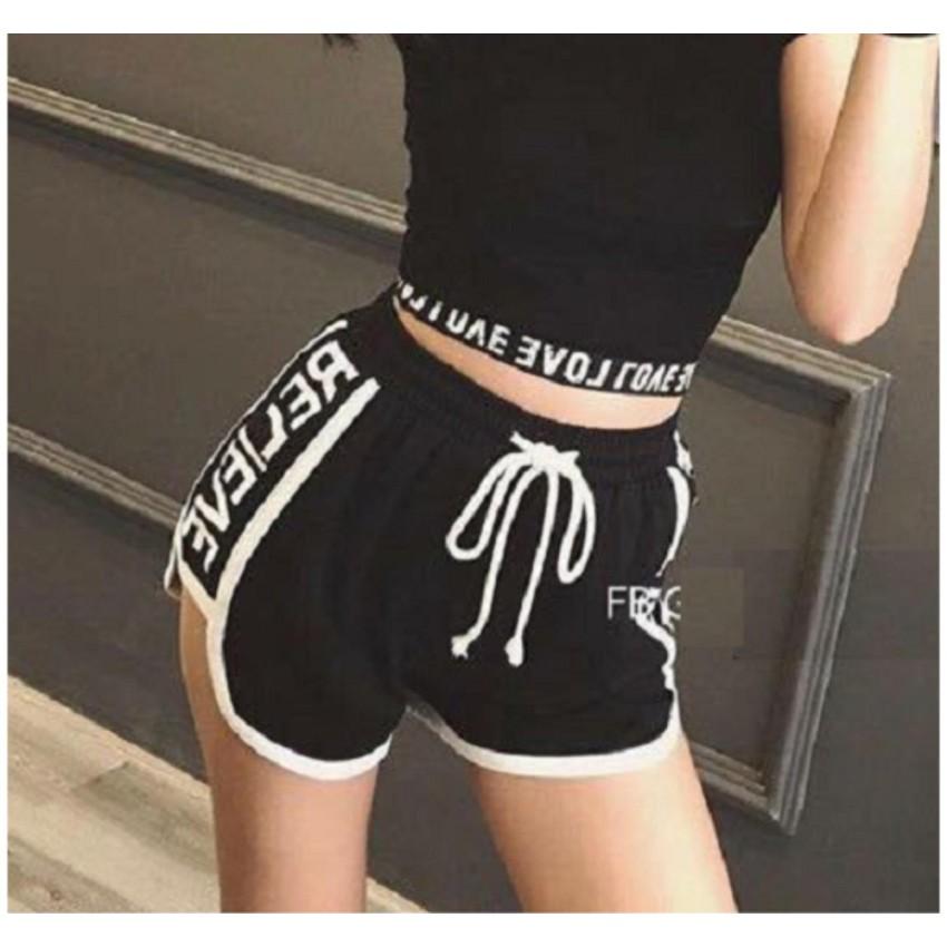 Combo 2 quần short thể thao viền chữ năng động