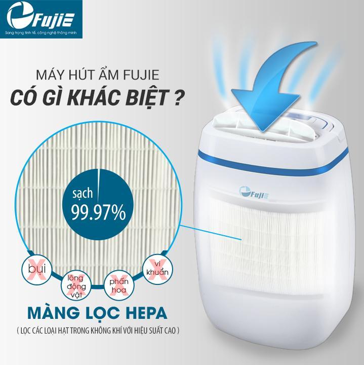 Máy hút ẩm dân dụng FujiE HM-614EB (14L/ngày)