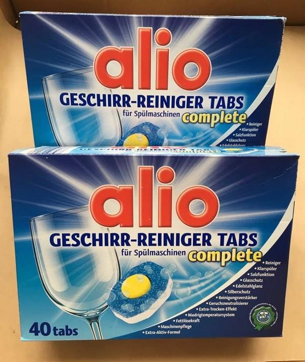 Combo 2 hôp Viên rửa chén Alio 40 viên