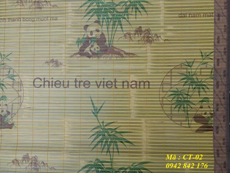 Chiếu trúc thanh cật bản to IN HOA -TÂY BẮC ( loại 1.6m x 2.0m)