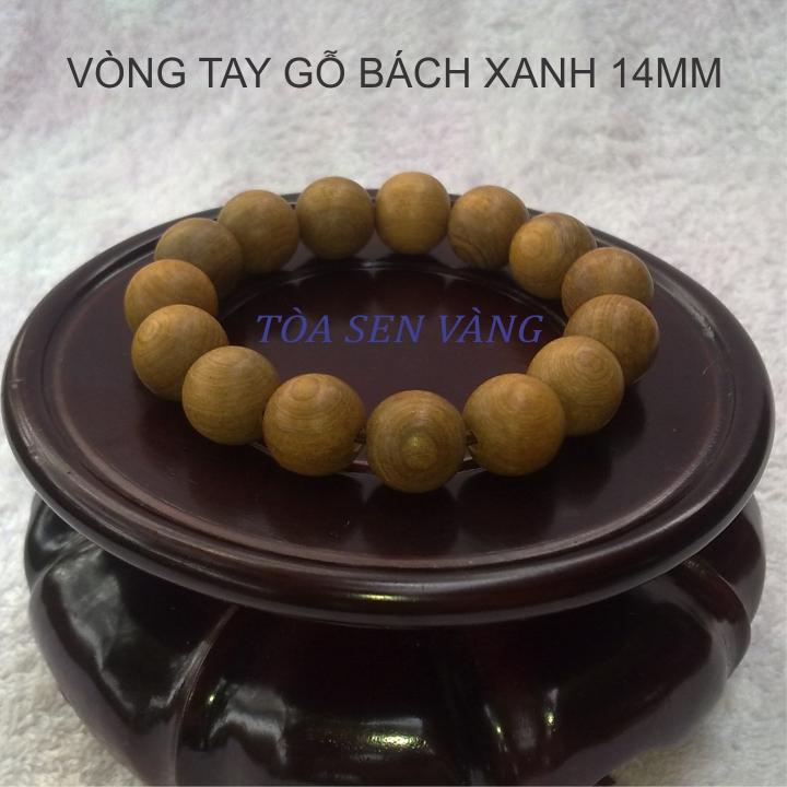[HCM]Vòng tay gỗ bách xanh 14mm
