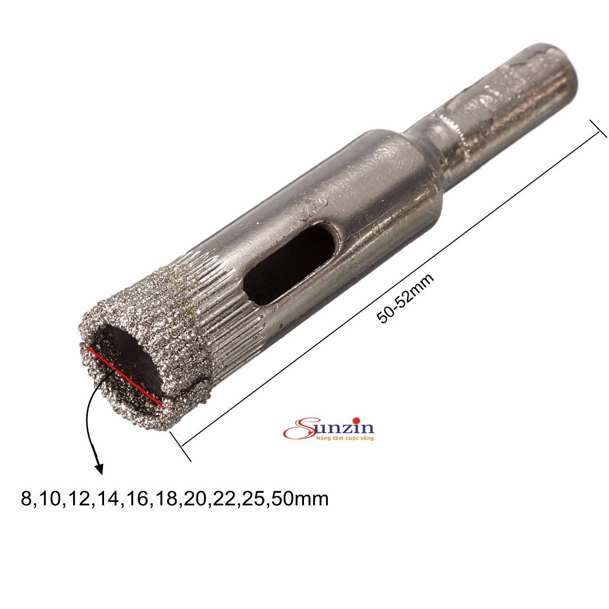 bộ 10 mũi khoan kính sứ