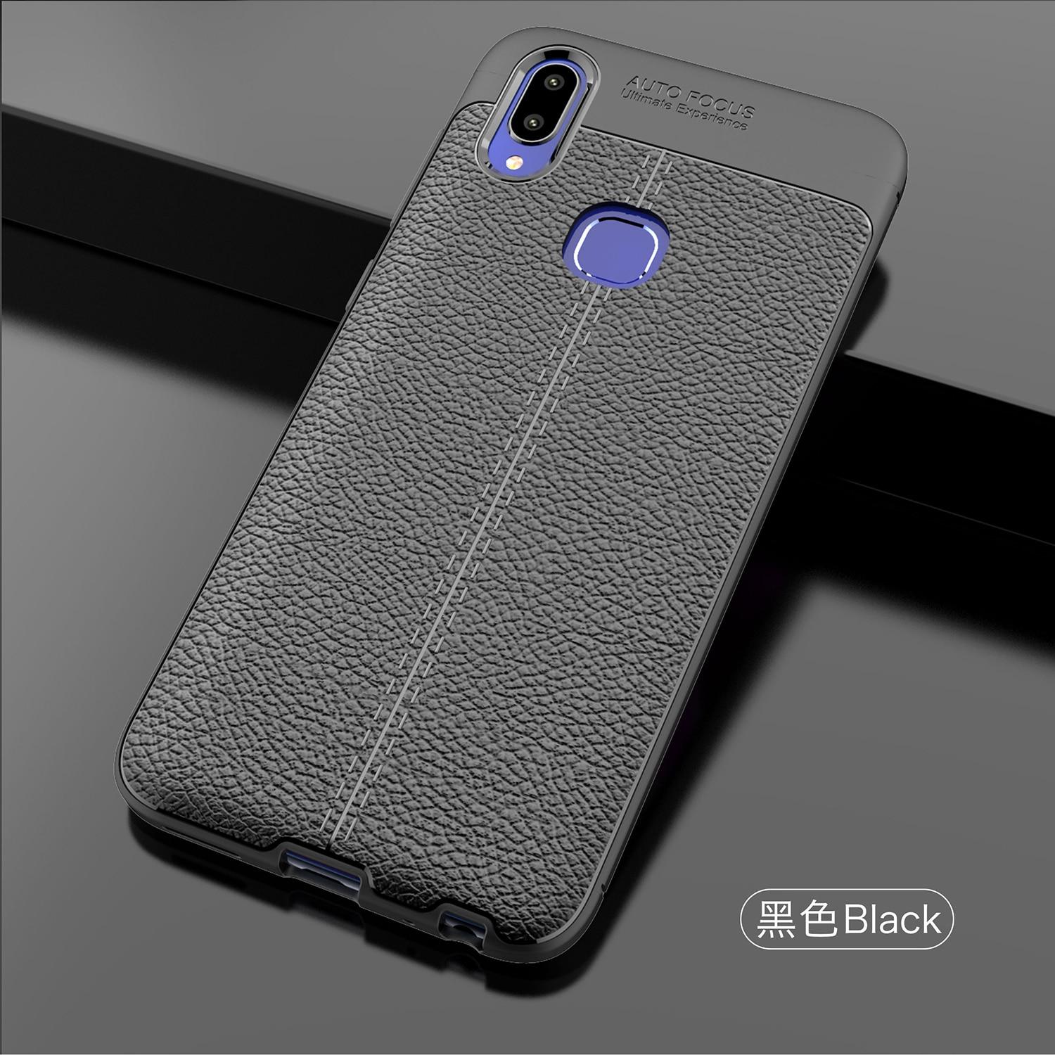 Ốp Silico Vân Da Cho Vivo V11i - Auto Focus