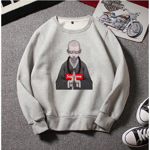 [HCM]Áo Sweater Nam Nữ THẦY CHÙA Hot  Big Size  100kg Vải Nỉ Bông Dày Mịn Cao Cấp _ SW000 78