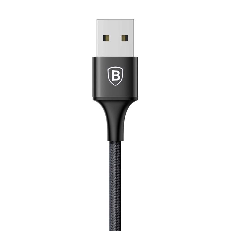 Cáp sạc 2 đầu (Micro USB + Type C) 3A - Hiệu basus