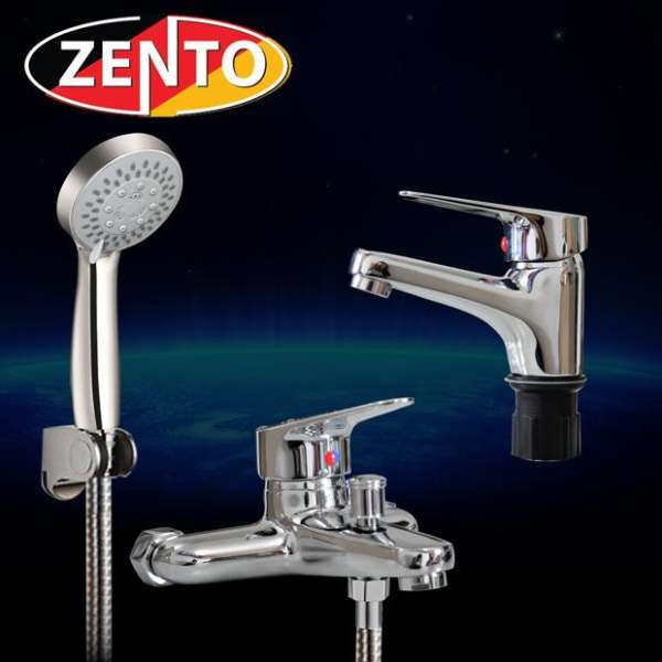 Cặp đôi sen tắm và vòi lavabo Zento CB016