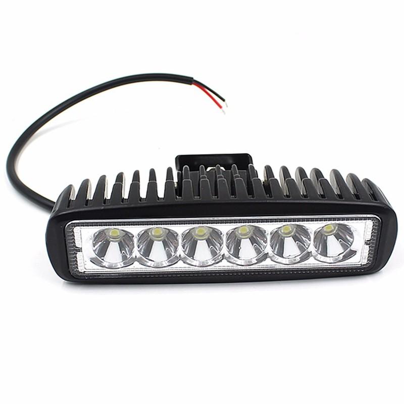 Đèn Led Trợ Sáng 6 Bóng Dài C6 - Trắng (1 chiếc)