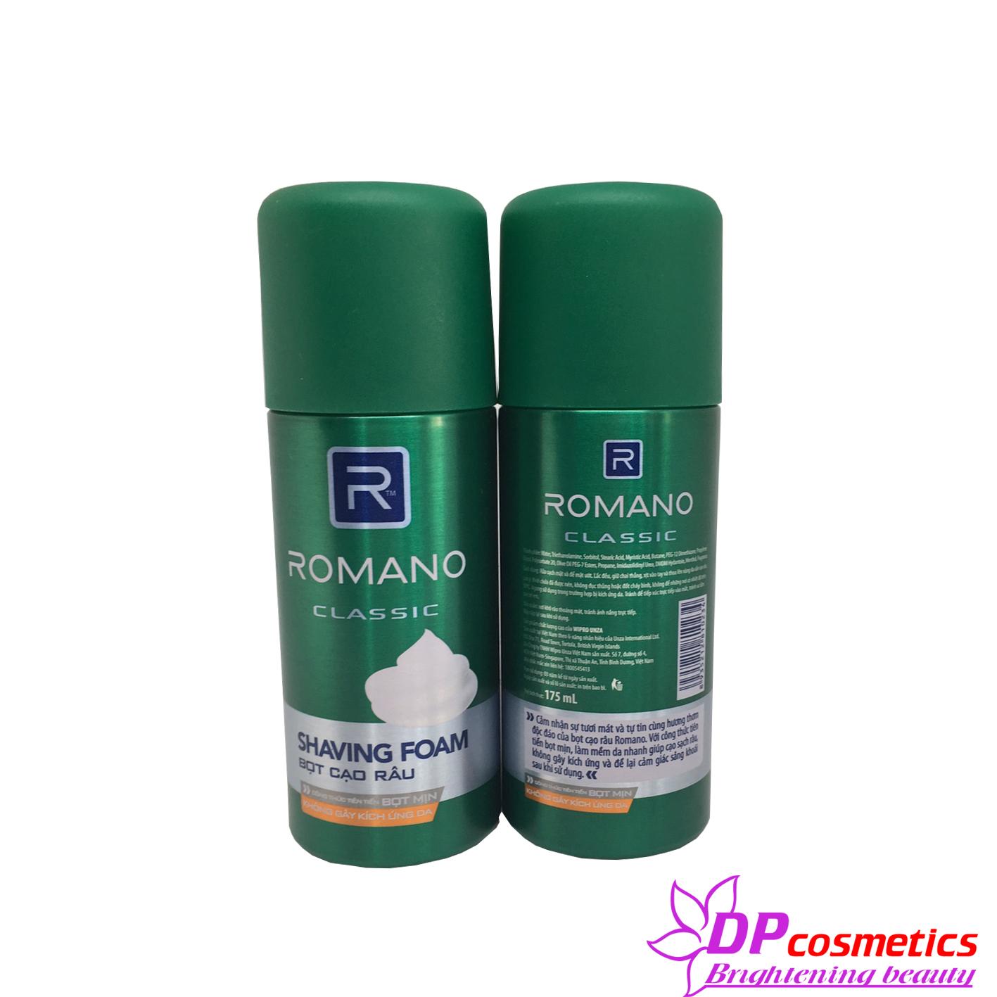 Bọt cạo râu Romanno xanh