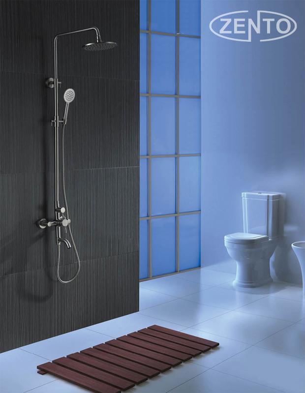 BỘ SEN CÂY VÀ VÒI LAVABO INOX304 ZENTO KM101