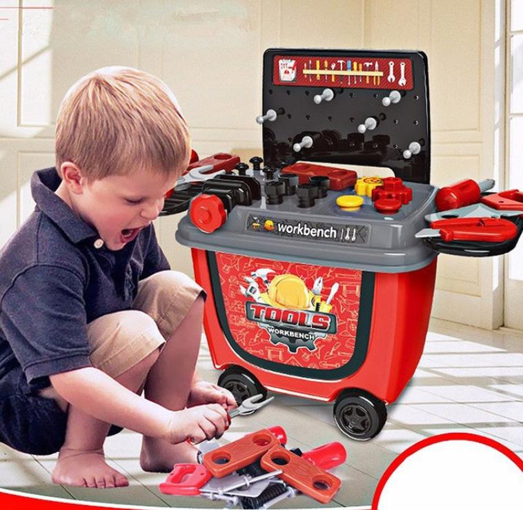 Xe đẩy bộ đồ chơi công cụ sửa chữa
