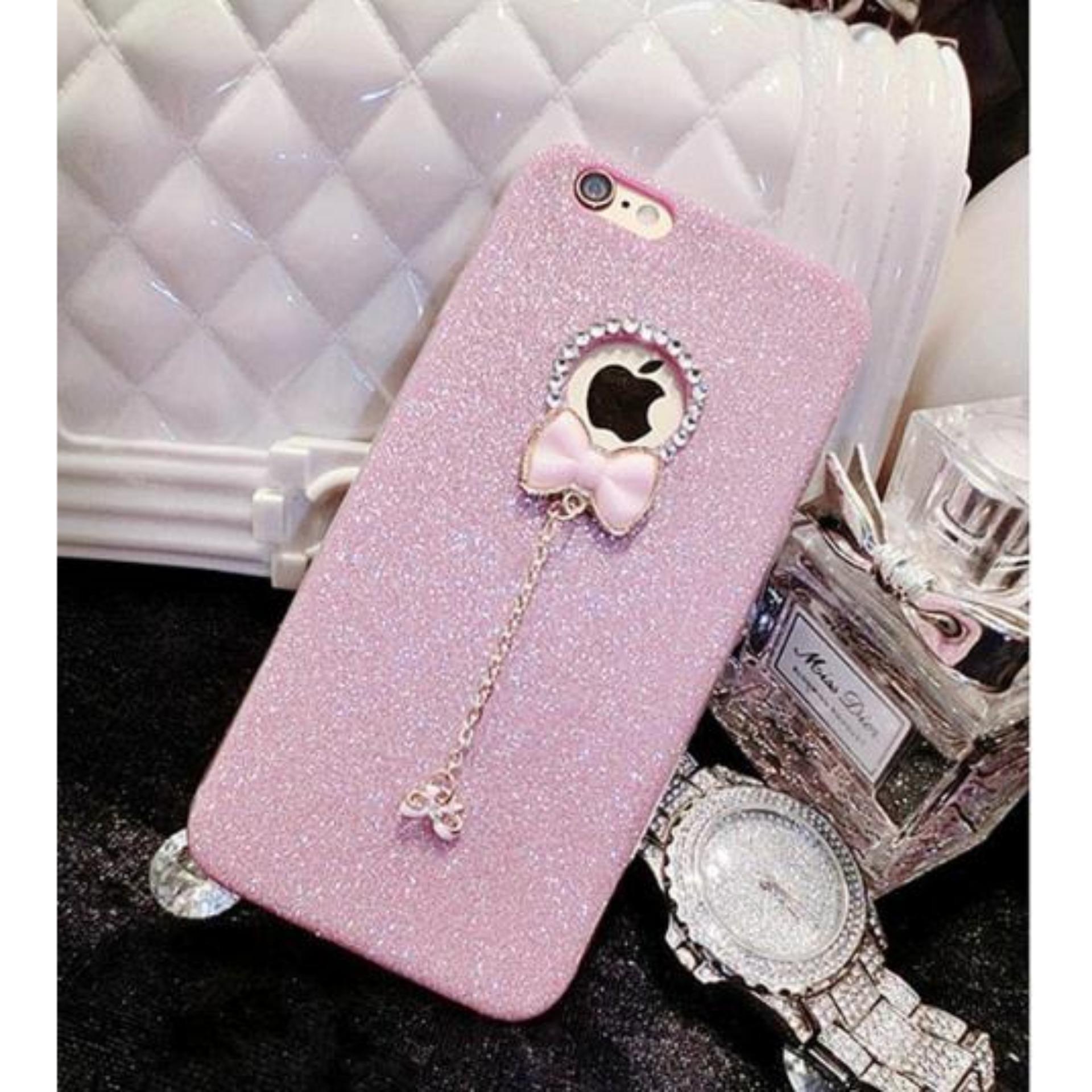 Ốp lưng nhũ hồng cho điện thoại Iphone 6 plus /6s plus