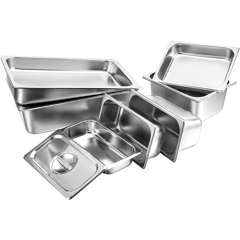 Hộp CD Hình Chữ Nhật Hộp Chậu Inox Hộp Đựng Đồ Ăn Theo Kích Thước Tiêu Chuẩn Trà Sữa