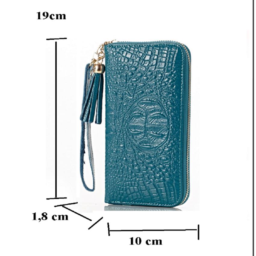 Ví nữ da bò vân cá sấu Đồ da Thành Long 204405