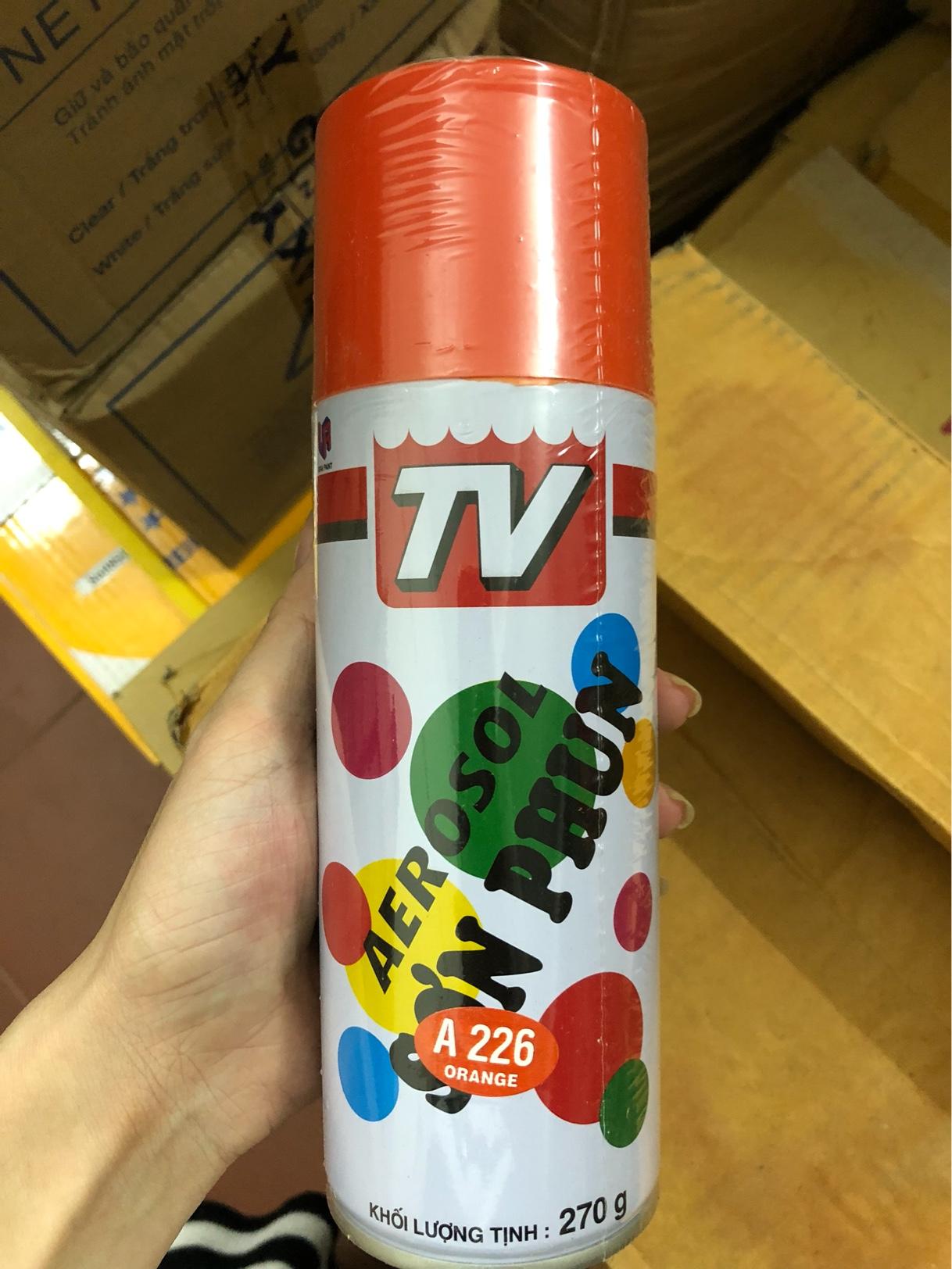 Sơn Xịt TV AEROSOL A226 270g (Màu Cam)