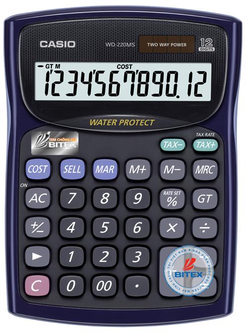 Máy tính để bàn Casio WD220MS-BU