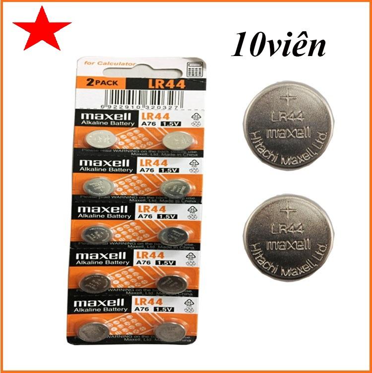 Combo 4 viên pin AG13, LR44 Maxell Alkaline 1.5V