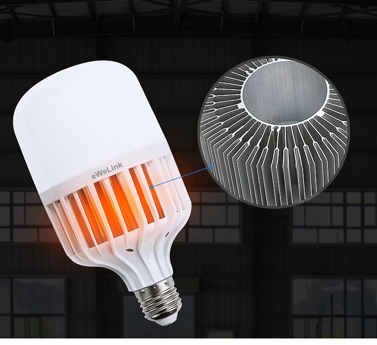 Trọn Bộ 2 Bóng Đèn Led Trụ 65W Tản Nhiệt 6500k eWeLink