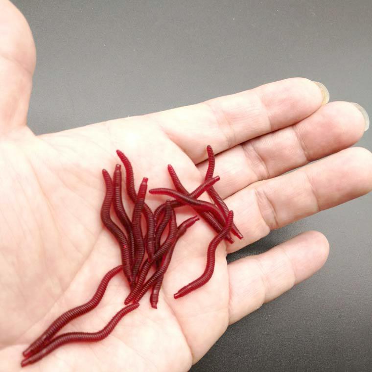 Giun mềm giả mồi câu cá (20 con)