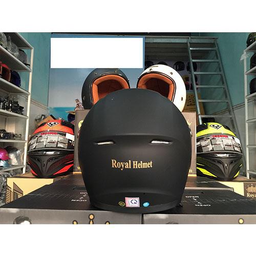[HCM]NÓN BẢO HIỂM ROYAL M136 ĐEN NHÁM (KÍNH GƯƠNG)