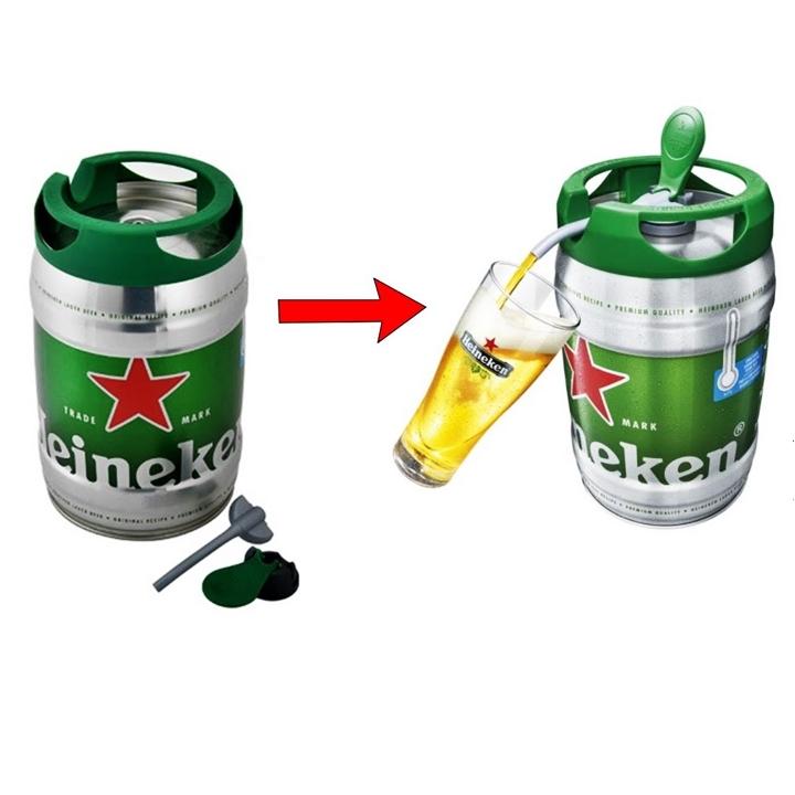 Bia Heineken  Bom 5 Lít Hà Lan Nhập Khẩu