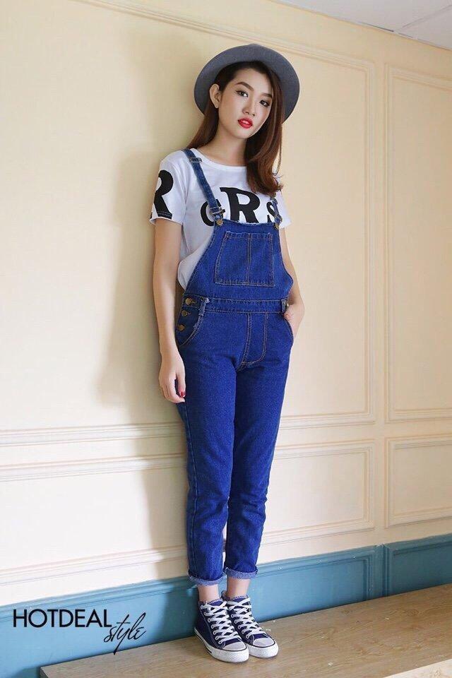 YẾM JEAN DÀI NỮ XANH ĐẬM