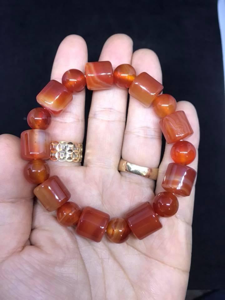[HCM]VÒNG TAY ĐÁ MÃ NÃO ĐỎ(A) -14LY