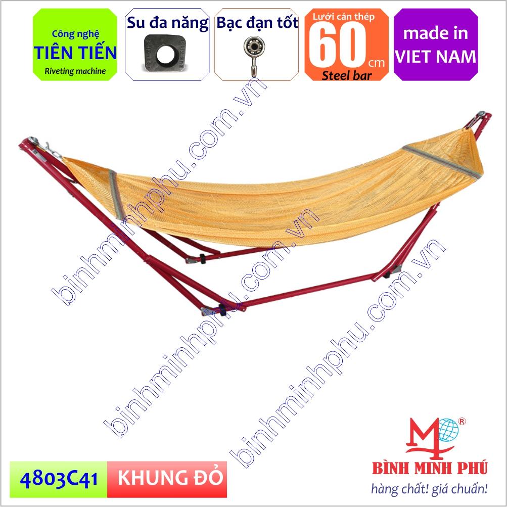 VÕNG XẾP 4 CHỨC NĂNG MINH PHÚ (Màu đỏ)