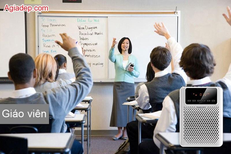 Mic + Loa Trợ giảng Hàng hiệu Philips (Âm thanh vượt trội) + 3 Mic (mic ko dây, mic có dây, mic cúc áo)