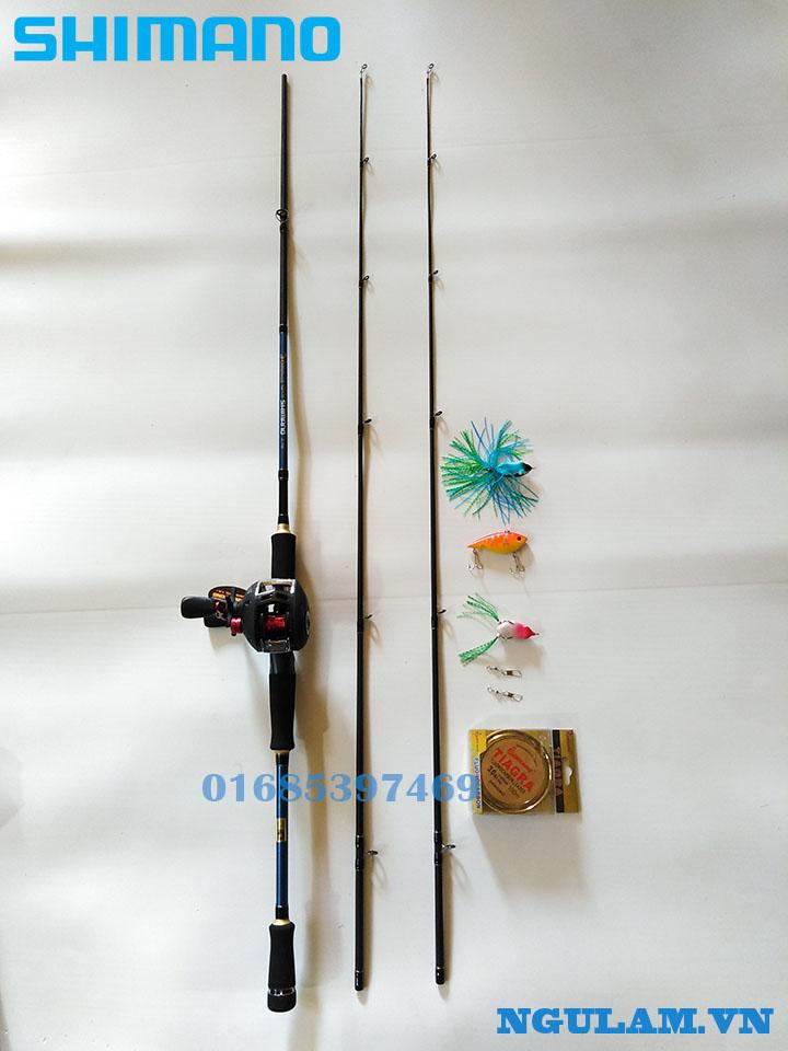 Bộ Cần Câu Lure Máy Ngang Shimano 2m1- 2m4 - tay trái -tay phải