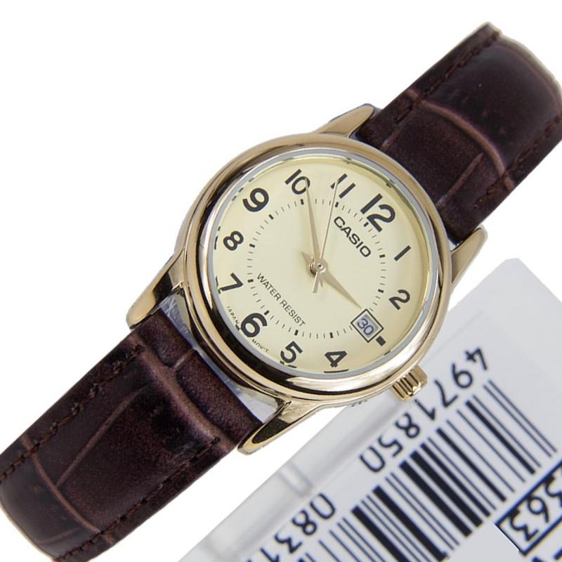Đồng Hồ Casio Nữ Dây Da LTP-V002GL-9BUDF